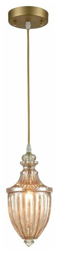 Светильник подвесной Velante 376-506-01, E27, кол-во ламп:1шт, Янтарный