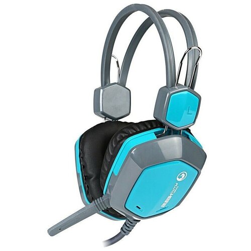 Игровые наушники проводные Jeqang JH-2014 голубые Гарнитура с микрофоном Компьютерная гарнитура с микрофоном Gaming Stereo Headphone 175000₽
