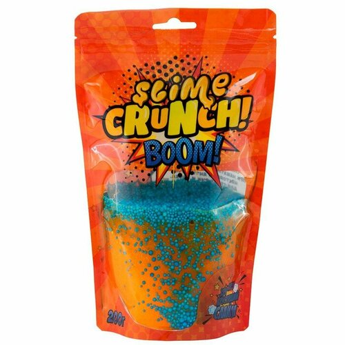 фото Слайм crunch-slime boom, с ароматом апельсина, 200 г