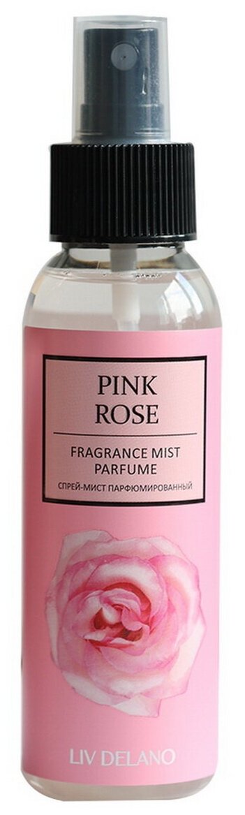 LivDelano Спрей-мист парфюмированный Pink Rose, 100 мл