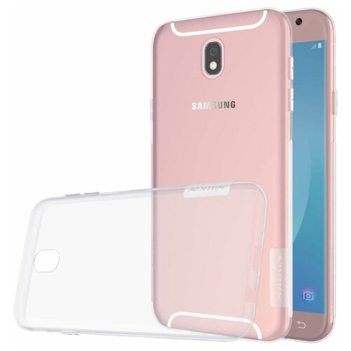 Прозрачный силиконовый чехол Nillkin Nature для Samsung Galaxy J7 (2017) прозрачный