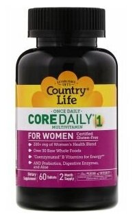 Country Life Core Daily 1 Multivitamin Women 60 таблеток