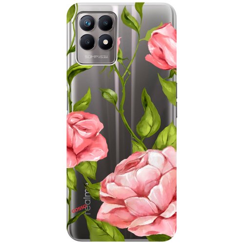 Силиконовый чехол на Realme 8i, Рилми 8 ай с 3D принтом Amazing Roses прозрачный силиконовый чехол на realme 8 8 pro рилми 8 8 про с 3d принтом amazing roses прозрачный