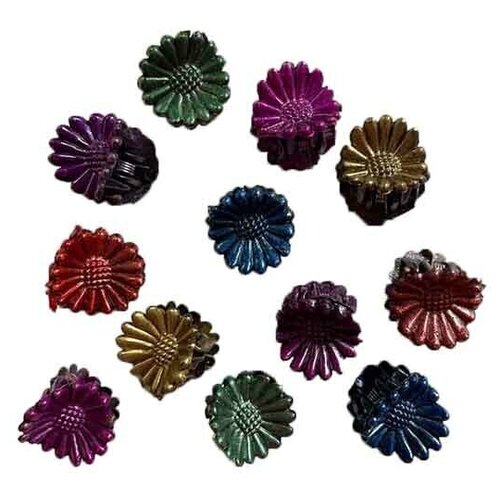 Крабик для волос, заколка Мини перломутовые (набор 12 шт.) детские крабики