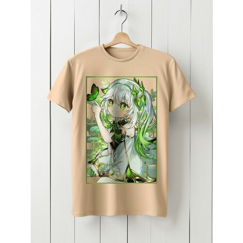 фото Футболка твоя футболка!, размер xs, бежевый