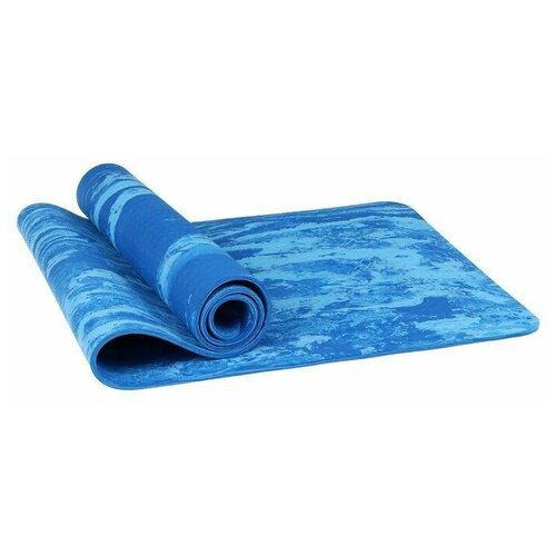 фото Коврик для йоги 183 х 61 х 0,8 см, цвет синий (1 шт.) promarket