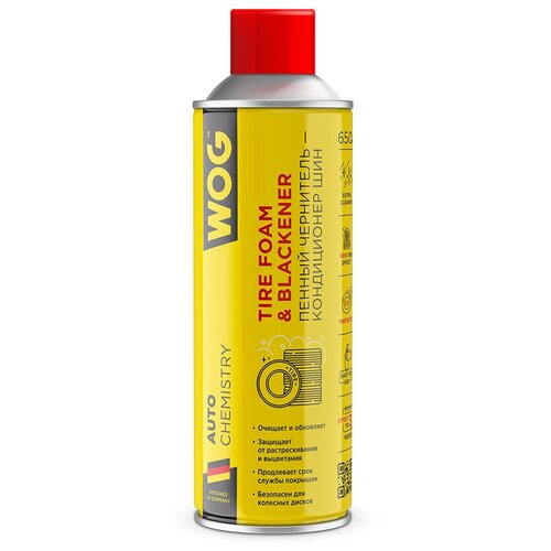 Пенный очиститель-кондиционер шин и бамперов восстанавливающий с матовым эффектом WOG WGC0840, 650 мл