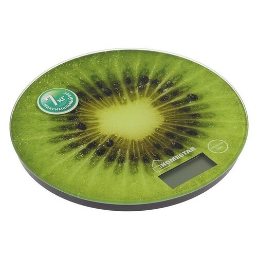 Весы кухонные HOMESTAR HS-3007, электронные, до 7 кг, зелёные весы кухонные электронные до 7 кг зелёные 1 шт