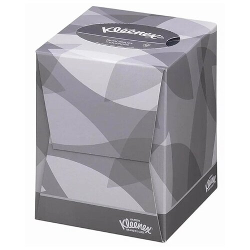 Платочки Kleenex косметические, 88 листов, 1 пачка, серый