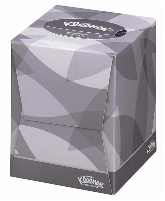 Салфетки бумажные Kimberly Clark Kleenex Косметические 88лист. белый (упак.:12пач) (8834) - фотография № 3