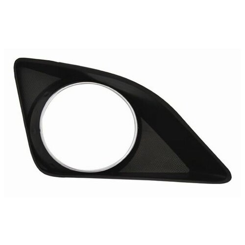 Решетка переднего бампера под ПТФ правая с хром-ободком CASP 17FCV15R для Toyota Corolla E140 / E150 2006-2010