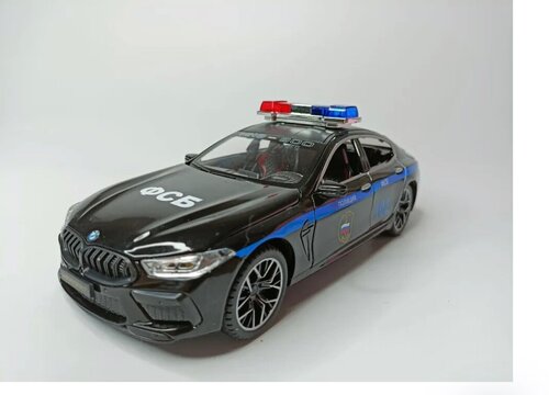 Модель автомобиля BMW M8 коллекционная металлическая игрушка масштаб 1:24 черный фсб