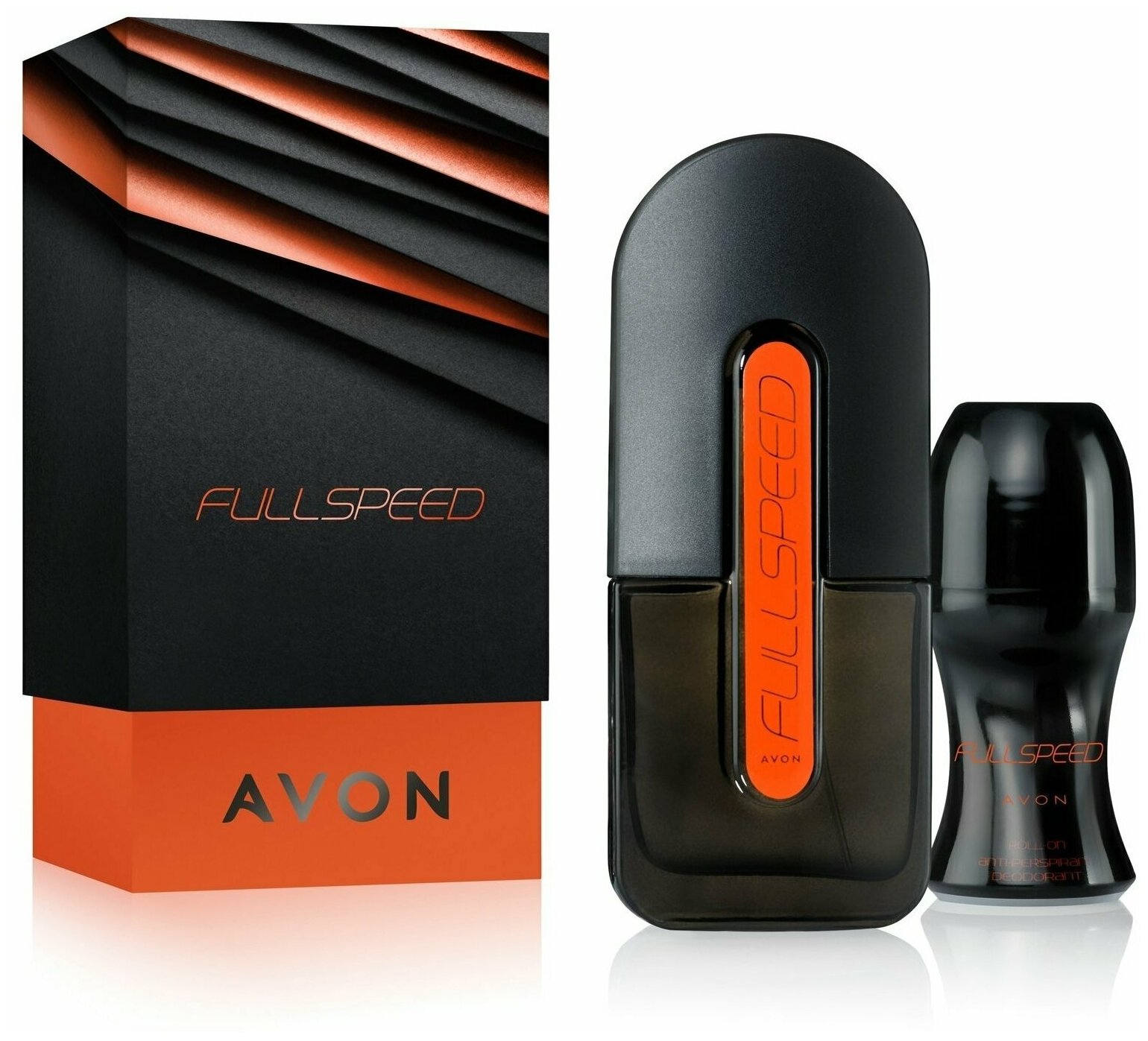 Парфюмерно-косметический набор "Full Speed для него" AVON. Туалетная вода Full Speed для него (75 мл) + Дезодорант с шариковым аппликатором (50 мл) — фото 1