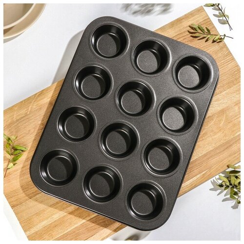 Форма для выпечки 12 ячеек. Размер: 35х27х3 см