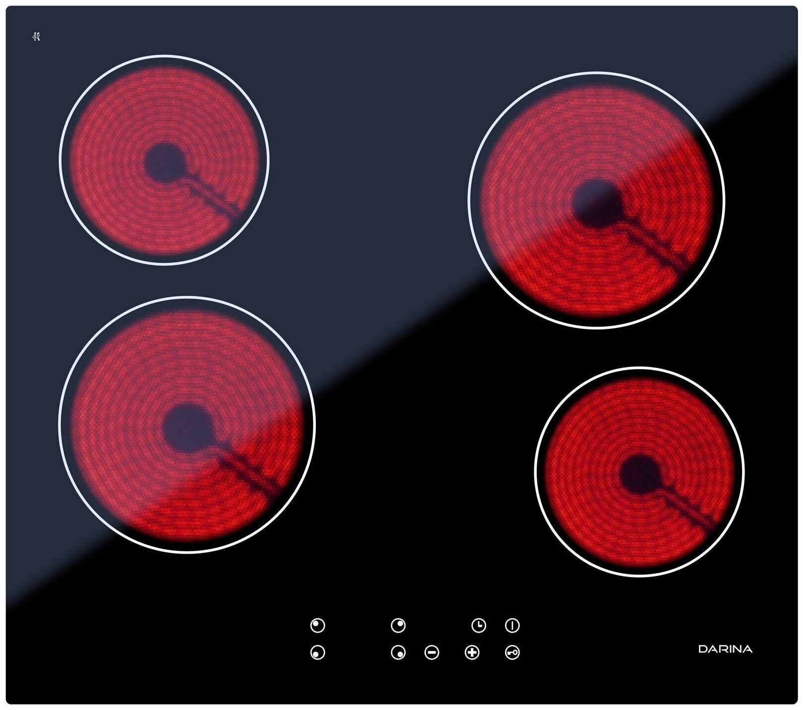 Варочная панель электрическая DARINA PL E323 B черный