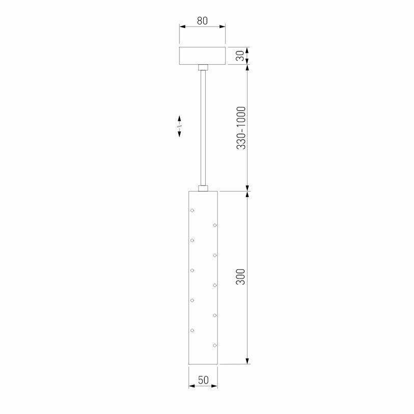 Подвесной светодиодный светильник Elektrostandard Bong 50214/1 LED золото IP20