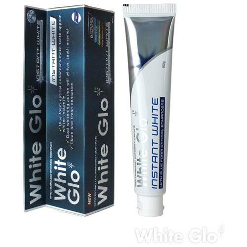 Зубная паста White Glo, Отбеливающая Мгновенное отбеливание, 100 г