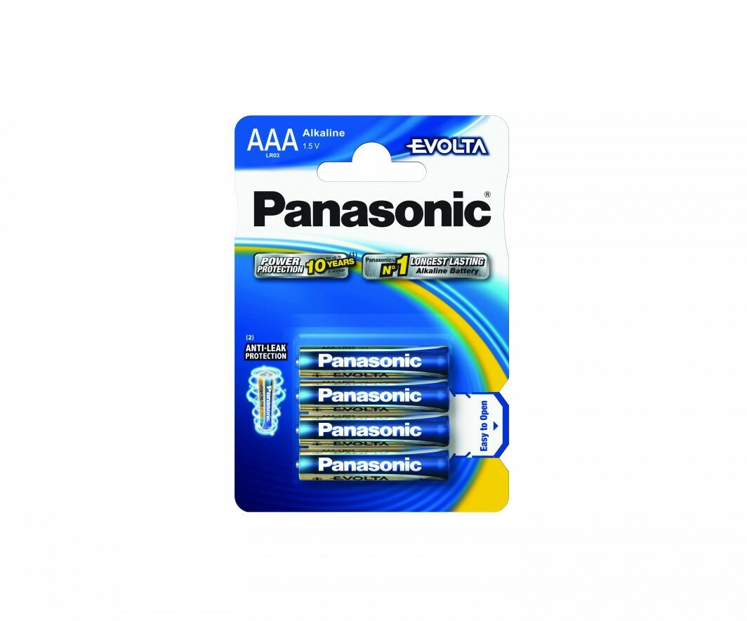 Батарейки Panasonic Evolta AAA Bli Alkaline, 4 шт. (LR03EGE/4BP) - фото №6