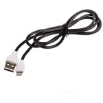 Кабель USB - Lightning 3.0А 1м SKYWAY Черный в пакете - изображение