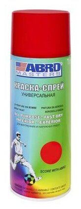 ABRO Краска-спрей Красная стандарт ABRO MASTERS (473мл) (ABRO)