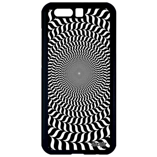 фото Красивый чехол на смартфон // honor 9 // "иллюзия круга" движение стиль, utaupia, черный