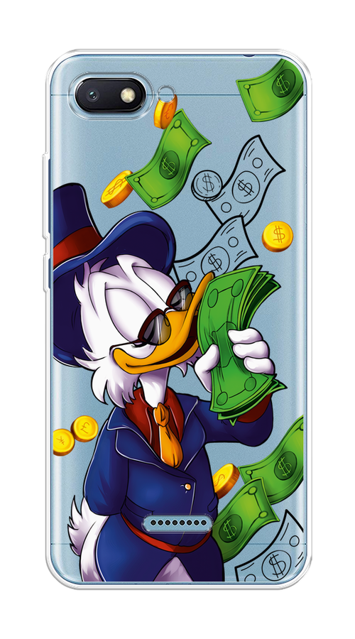 Силиконовый чехол "Scrooge McDuck with Money" на Xiaomi Redmi 6A / Сяоми Редми 6А