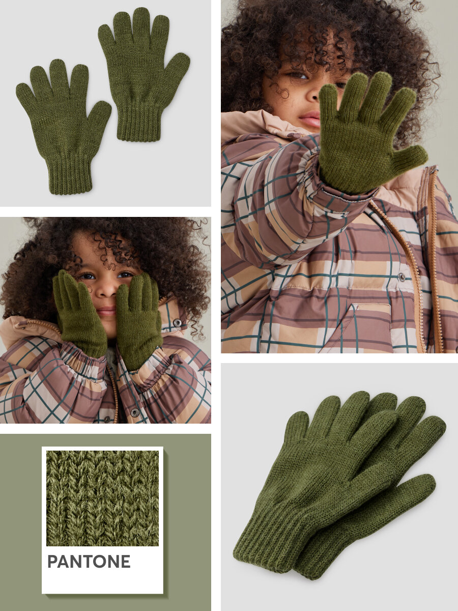 фото Перчатки детские Happy Baby для мальчика и для девочки, вязаные