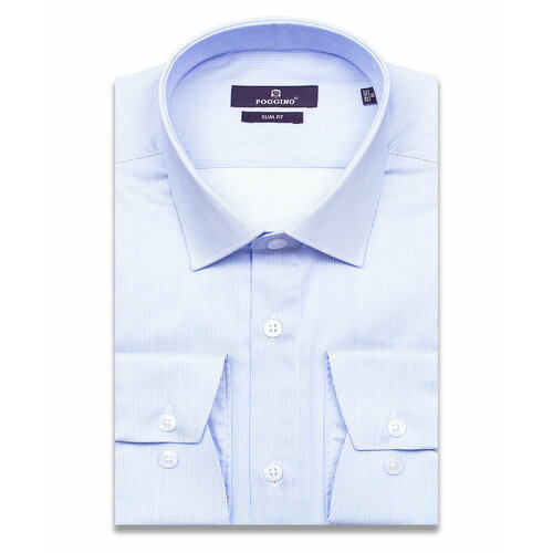 фото Рубашка poggino, размер xxl (45-46 cm.), голубой