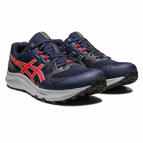 Кроссовки ASICS, размер 43 RU, синий кроссовки asics размер 10 черный синий