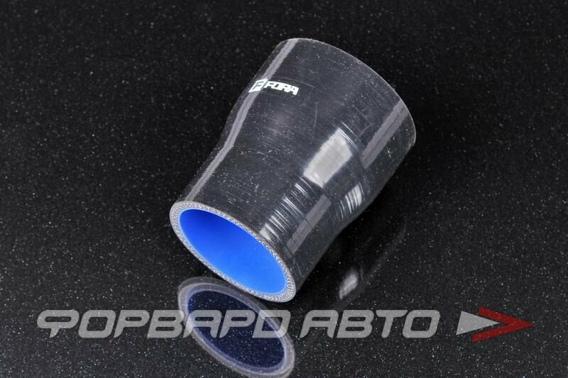 фото Патрубок силиконовый 60-70 мм, L100 мм, 4 слоя армировки, чёрный