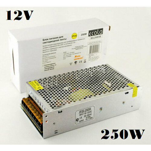 Блок питания, драйвер, трансформатор для светодиодной ленты 250W блок питания для св д ленты 12v 250w 200х110х50