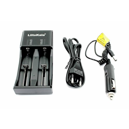 Зарядное устройство LiitoKala Lii-PL2 + CAR charger 12V 12v 8a intelligent pulse repair charger with lcd display battery charger for car motorcycle 12v 24v pulse repair battery charger