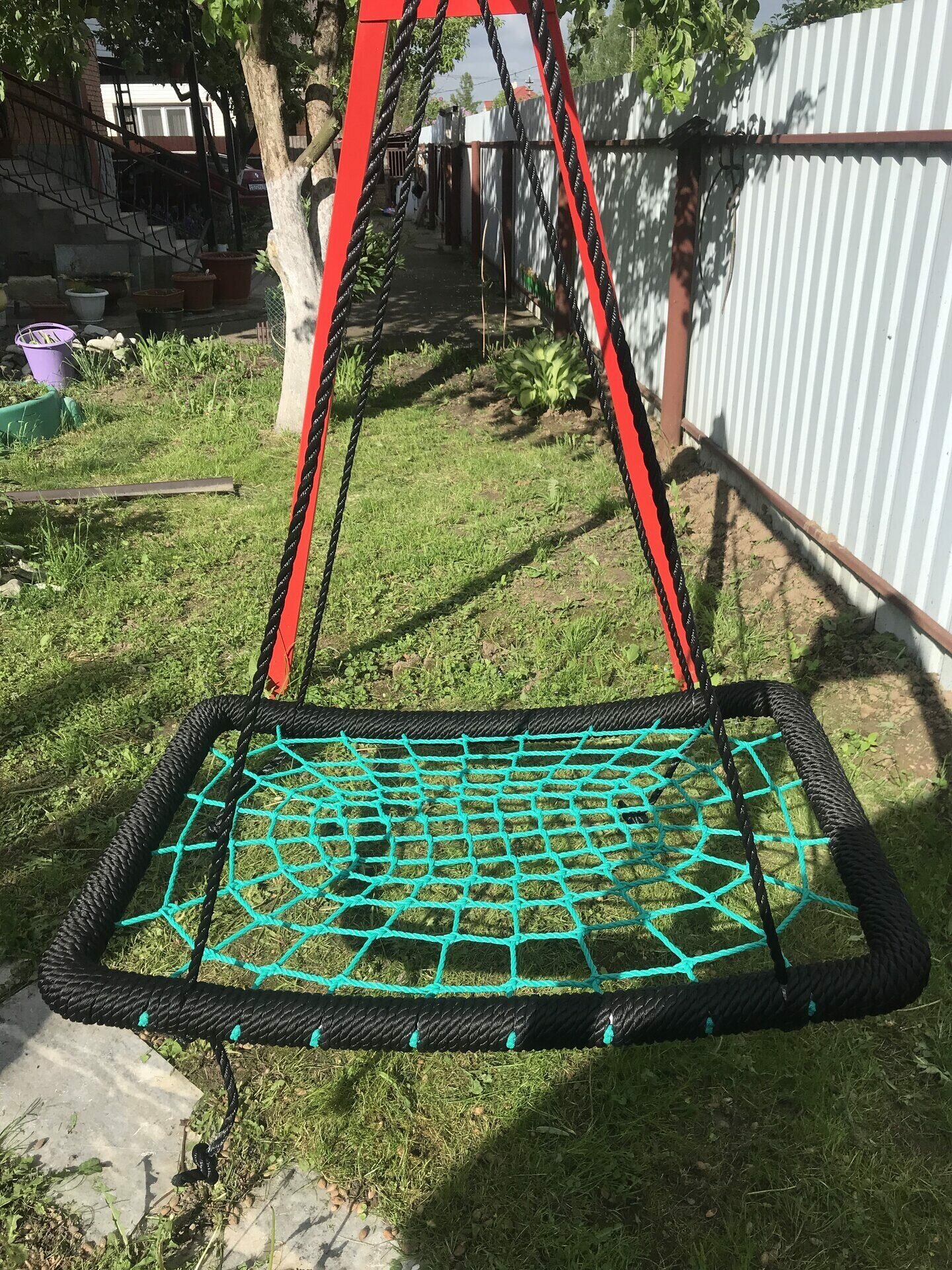 фото Качели гнездо прямоугольные 80х110 см