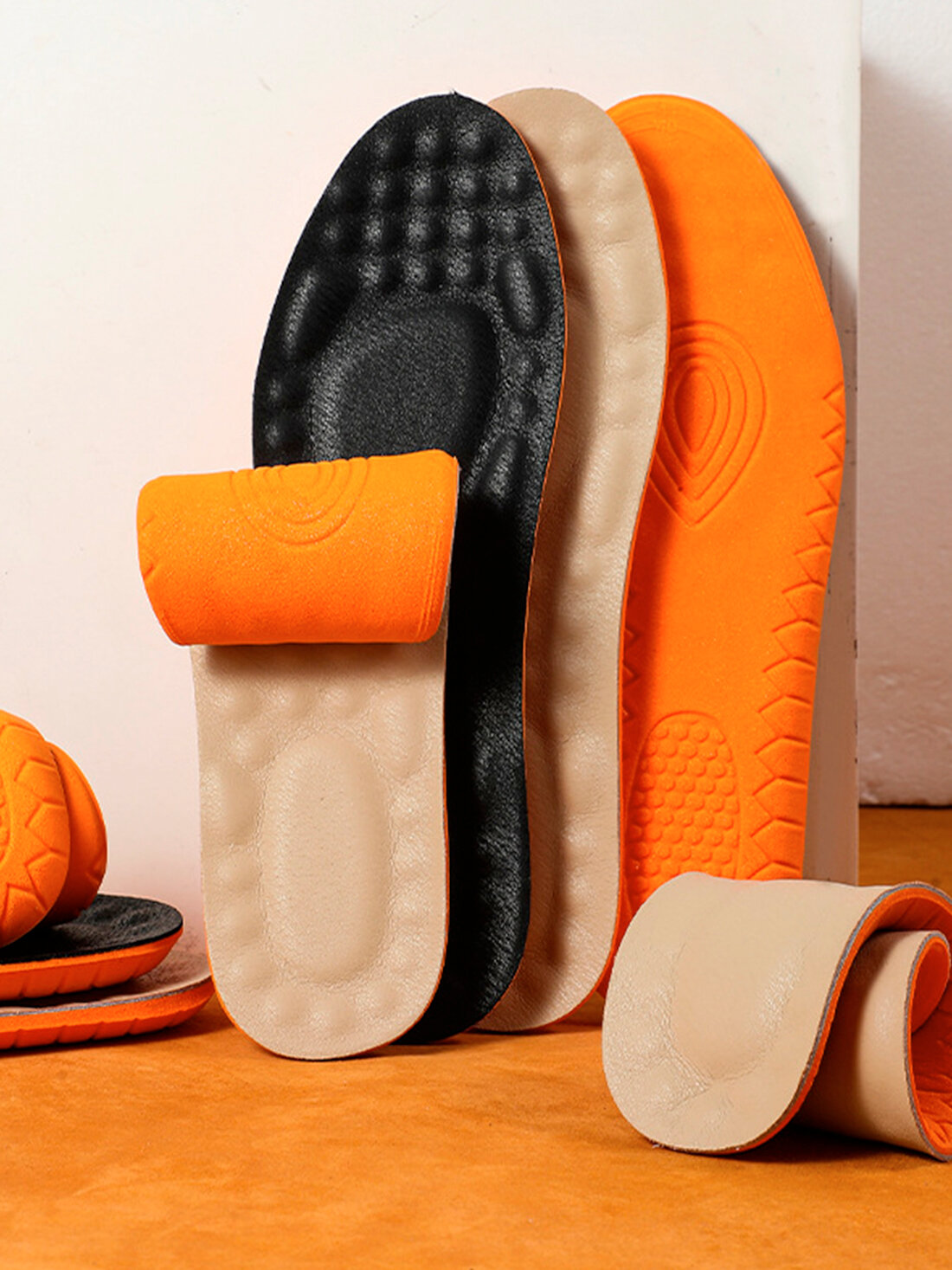 Стельки кожаные Super Feet для обуви дышащие амортизирующие Размер 35-36 (23,5 см)