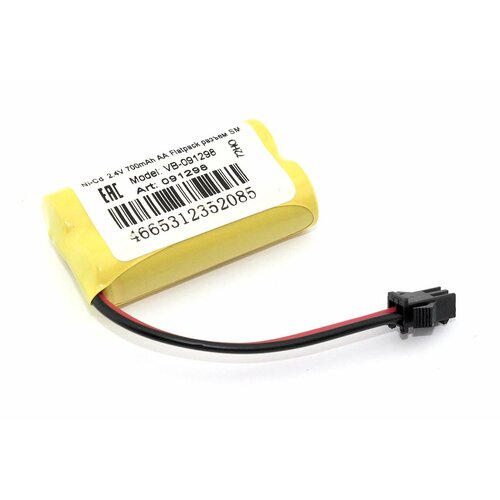 Аккумулятор Ni-Cd 2.4V 700mAh AA Flatpack разъем SM аккумулятор ni cd aa 4 8v 700mah форма row разъем sm