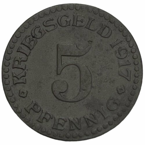 Германия (Германская Империя) Кассель 5 пфеннигов 1917 г.