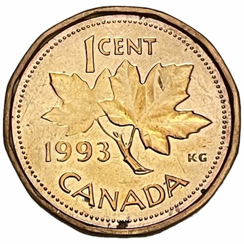 Канада 1 цент 1993 г. канада 1 цент 1975 г