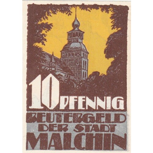 Германия (Веймарская Республика) Мальхин 10 пфеннигов 1922 г. германия веймарская республика варин 10 пфеннигов 1922 г