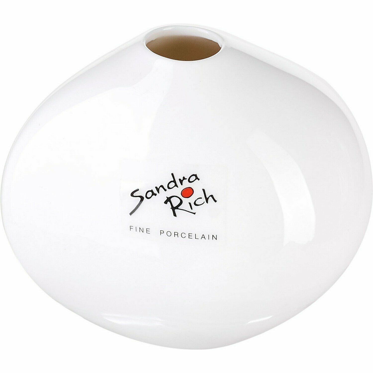 фото Ваза для цветов Sandra Rich 9х6х8см, фарфор, белый