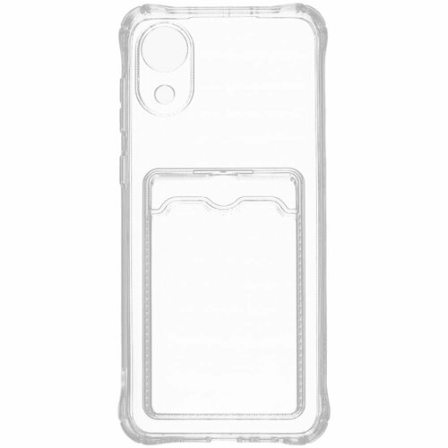 Чехол для Samsung Galaxy A03 Core Zibelino Silicone Card Holder прозрачный чехол для apple iphone 14 pro max zibelino silicone card holder прозрачный