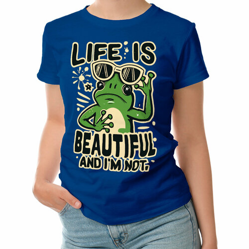 фото Футболка roly, размер m, синий