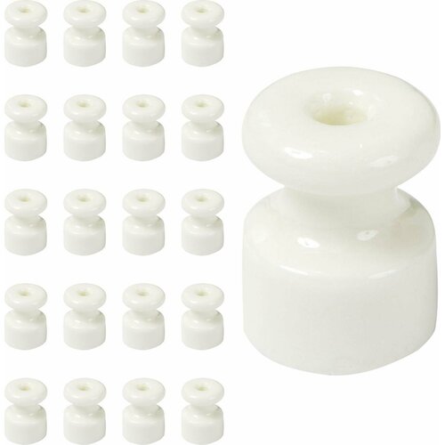 Изолятор Мезонинъ Classic белый для наружного монтажа витой проводки (комплект из 40 шт)