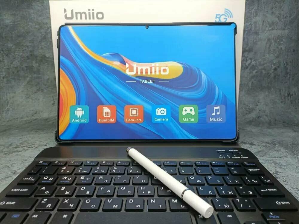 Планшет Umiio S24 / Планшет для работы / Планшет для игр / Планшет с клавиатурой и стилусом