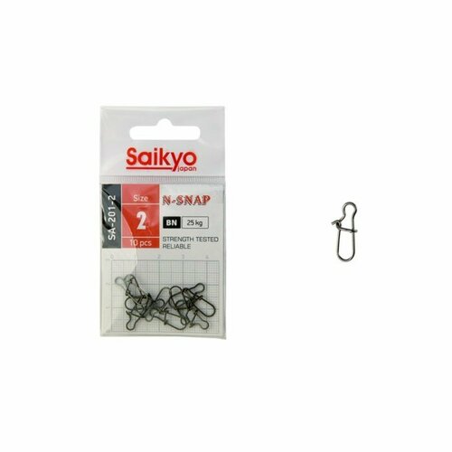 Застежка Saikyo SA-201-2, 10 шт