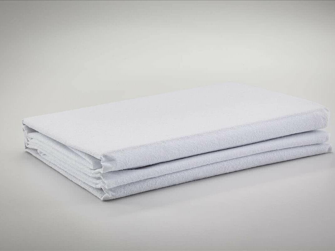 фото Наматрасник 160х200 см защитный водонепроницаемый Аквастоп, с бортом, натяжной, махровый (100% хлопок) непромокаемый, на резинке