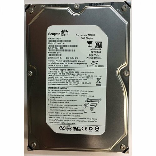 Жесткий диск Seagate ST3300631AS 300Gb 7200 SATA 35 HDD 2223500₽