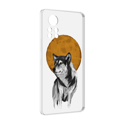 Чехол MyPads Лунный волк для Infinix Note 12 i X667 задняя-панель-накладка-бампер