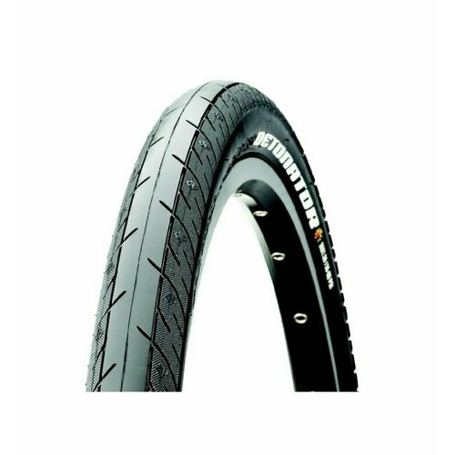 фото Покрышка maxxis detonator, silkworm, 700x25c, черный, кевларовый корд