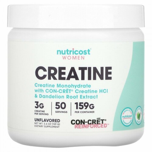 Nutricost, Women, Creatine, Unflavored, 5.6 oz (159 g)