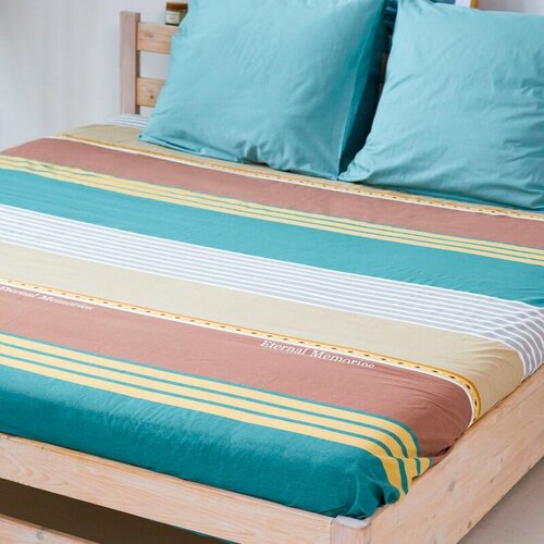 Простыня на резинке 120 х 200 см Melograno Abstract Print Stripe